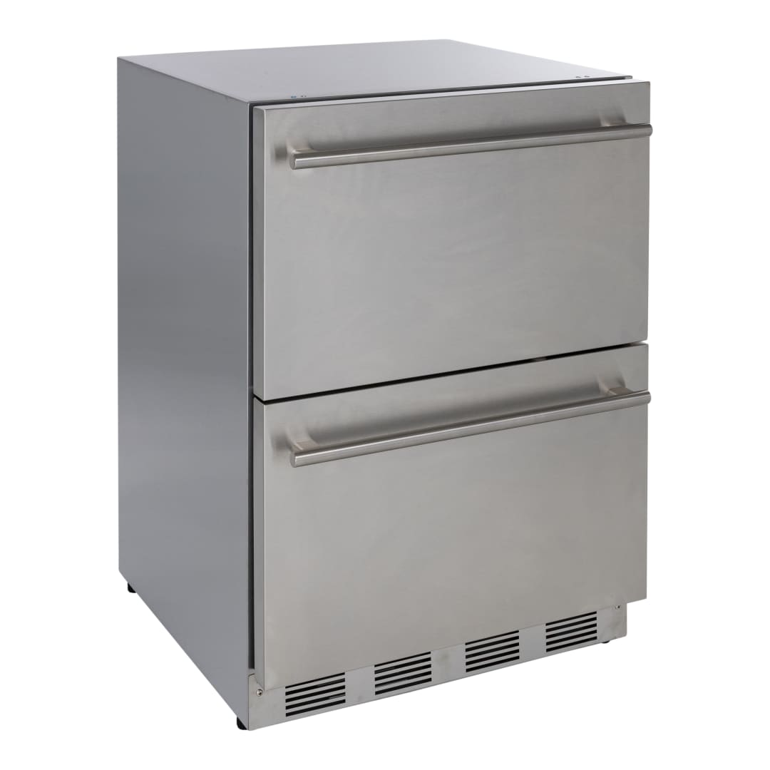 MAXRD24O - Drawer Refrigerator, 24",  Ss Drawers, Wht Int, Blk Ext