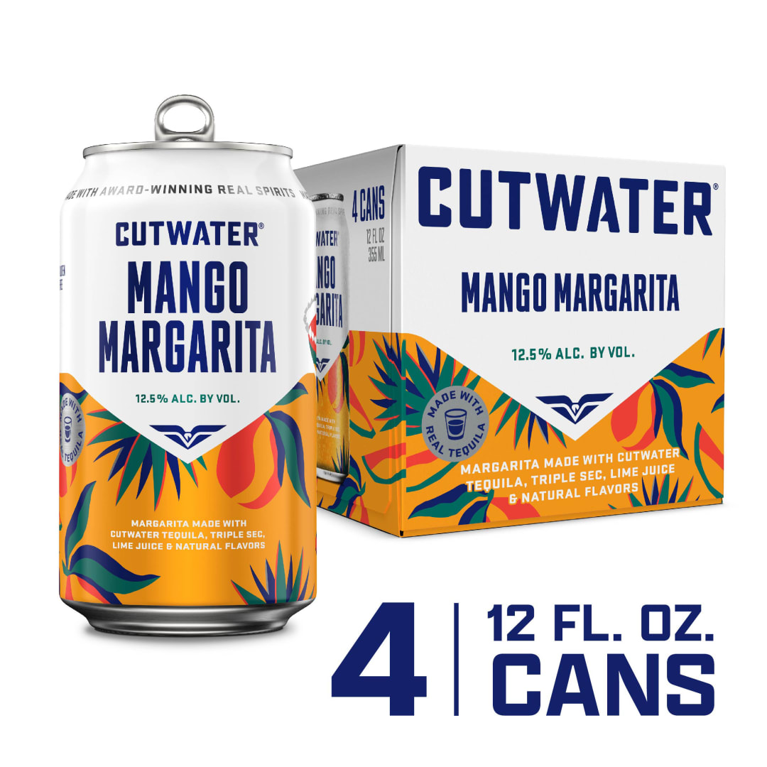 Cutwater Mango Margarita 4 -12 fl oz Cans