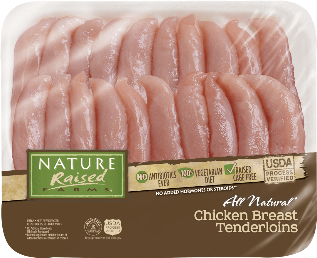 NatureRaised Farms® Boneless Skinless Chicken Breast Tenderloins, 15 lb.
