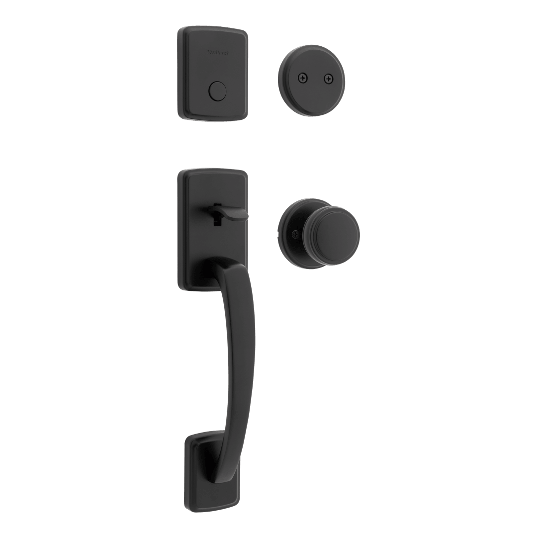 Brentford Dummy Door Handleset in Matte Black