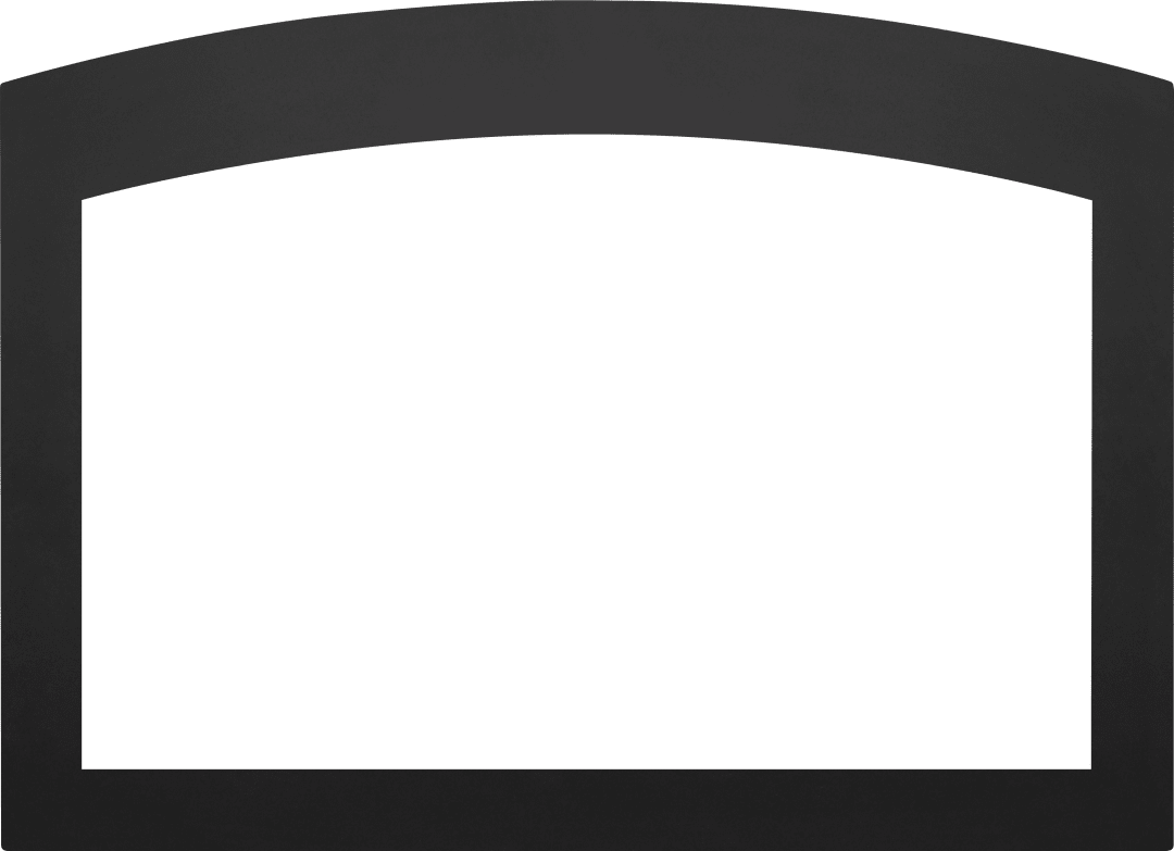 Faceplate - Small Arched 4-Sided, 2.5" Black (for 3-Sided Backerplate) for Oakville™ X4
