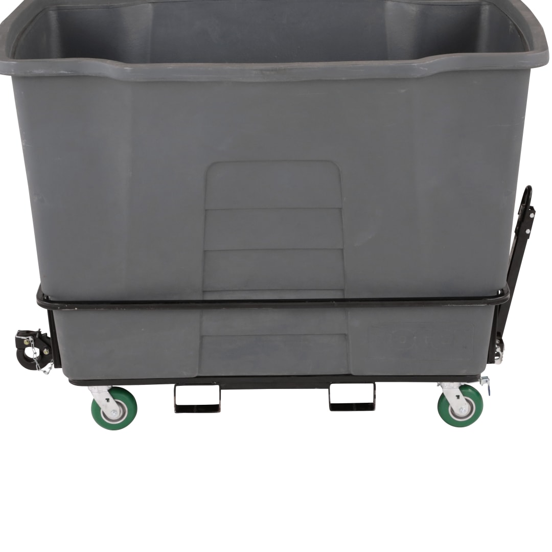 2 Cubic Yard 2,300 lbs. Capacity Towable Mobile Truck - Industrial Gray
