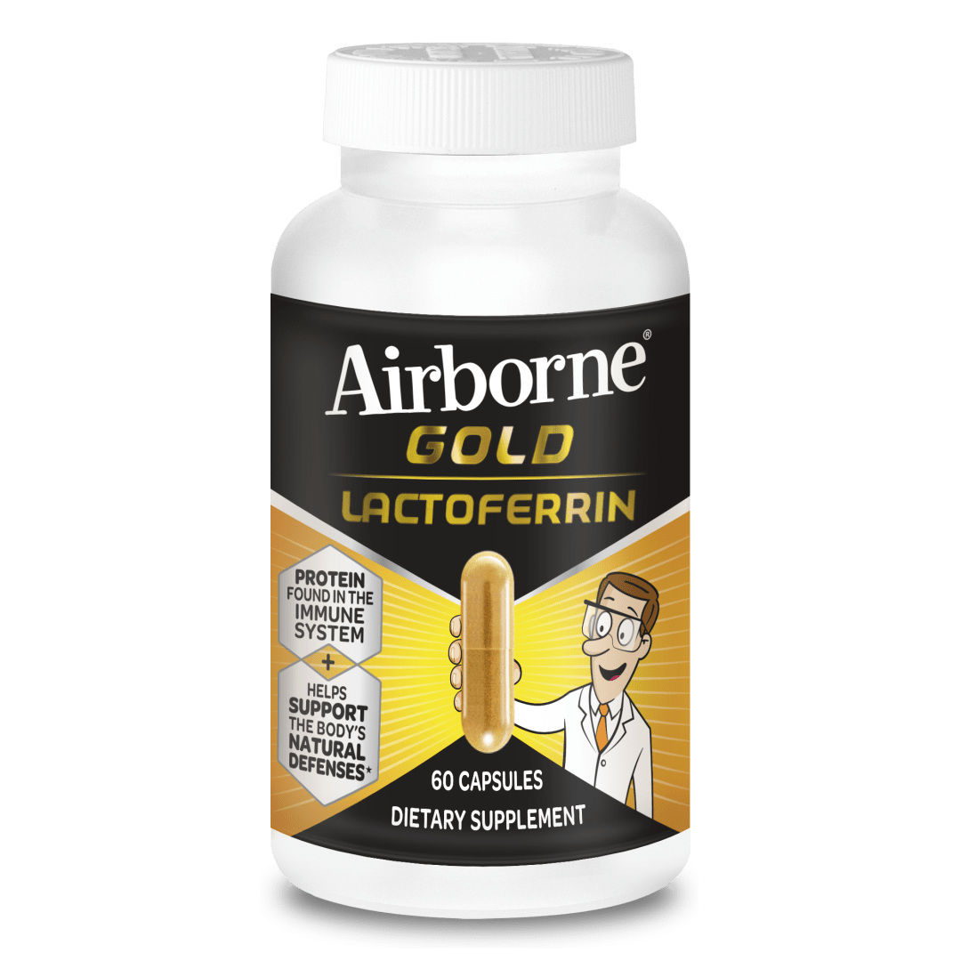 AIRBORNE® Gold Capsules - Lactoferrin Supplement 12/60 ct.