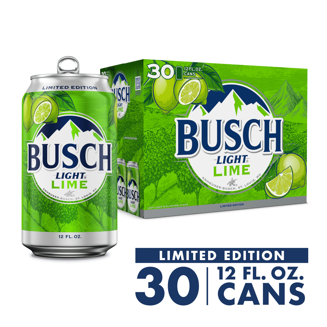 Busch Light Lime 30 Pack 12 fl oz Cans