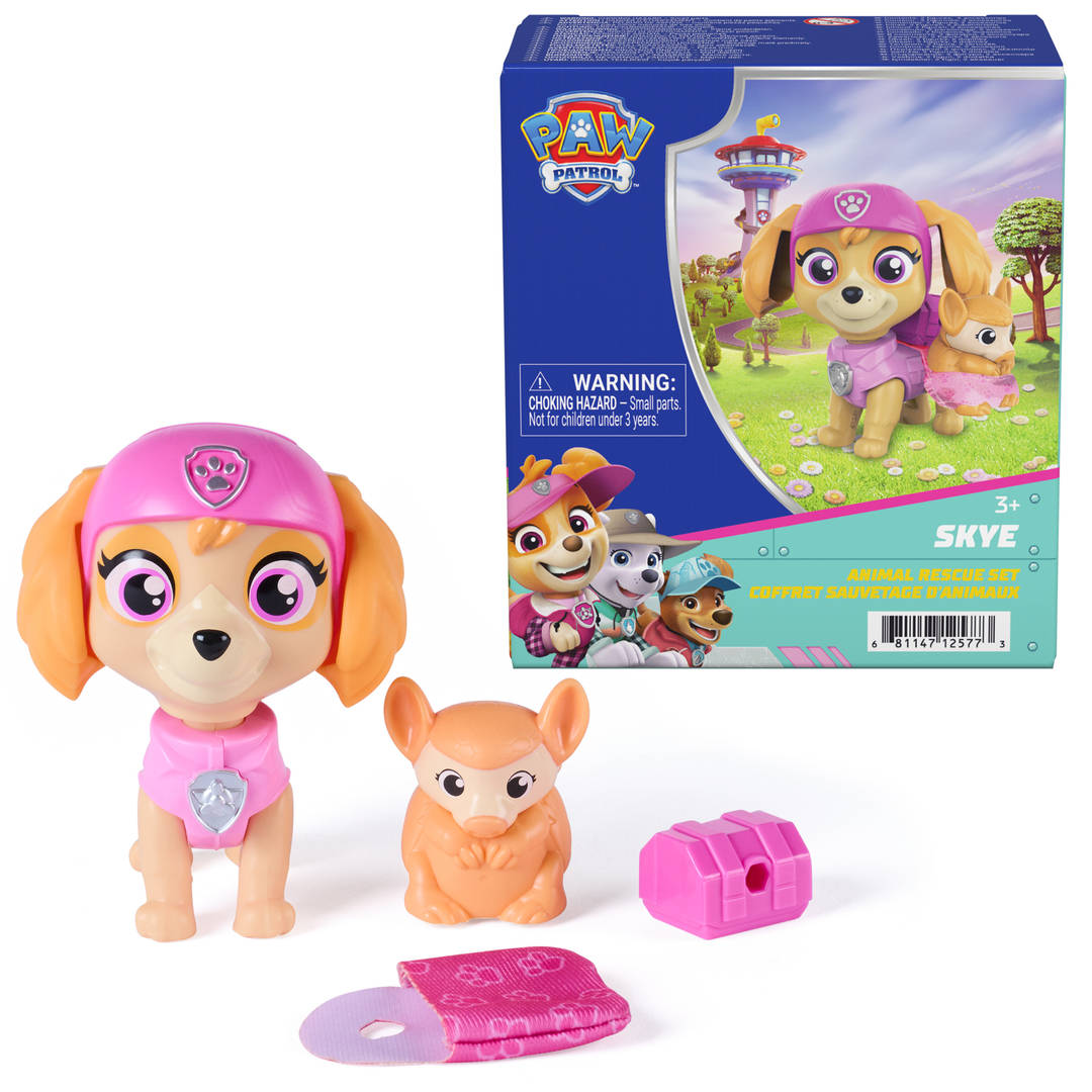 PAW Patrol Skyes World Skye Animal Rescue Playset with 2 Action Figures