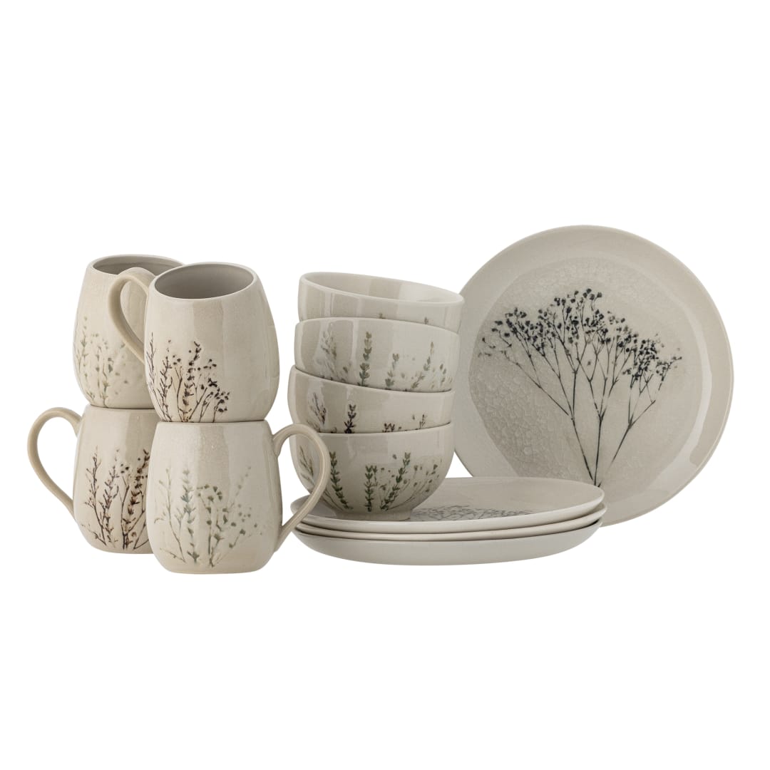 82061531 - Bea Breakfast Set, Nature, Stoneware STOCK: 300