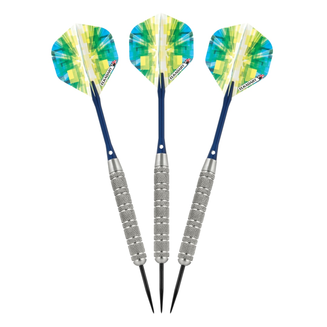 Elkadart Prism Ringed Silver Steel Tip Darts 21 Grams