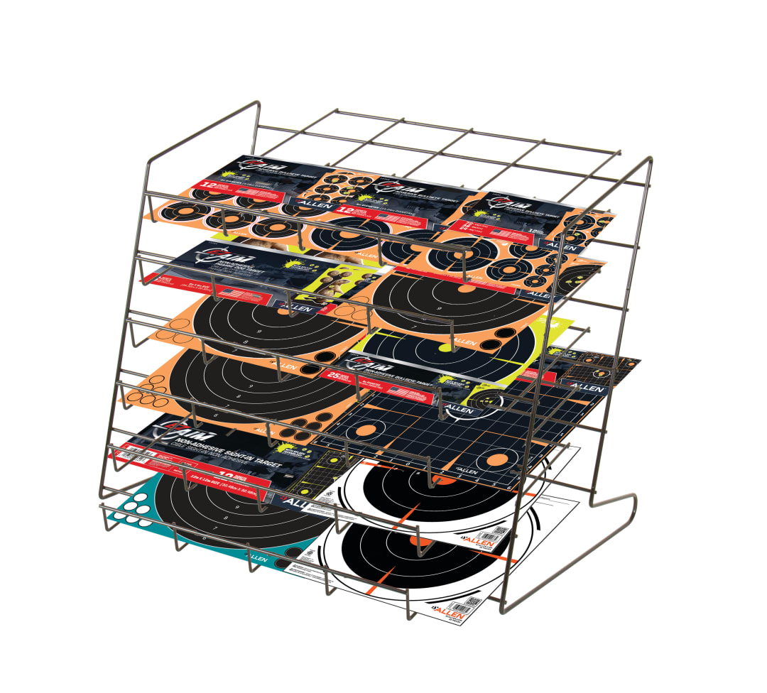 6 SHELF PAPER TARGET RACK 25 IN.
