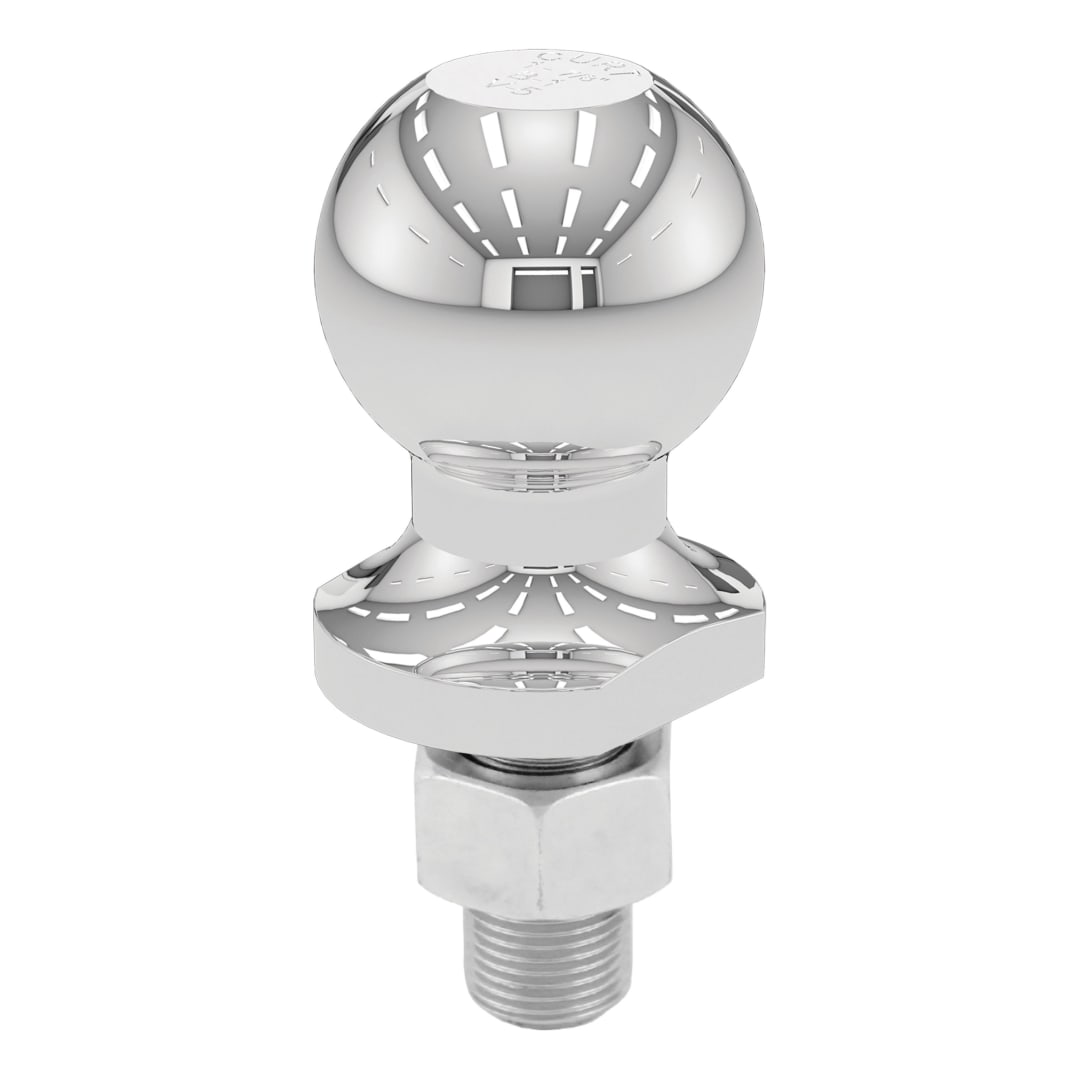 CURT 1-7/8" Trailer Ball (3/4" x 1-5/8" Shank, 2,000 lbs., Chrome, Packaged) #40161
