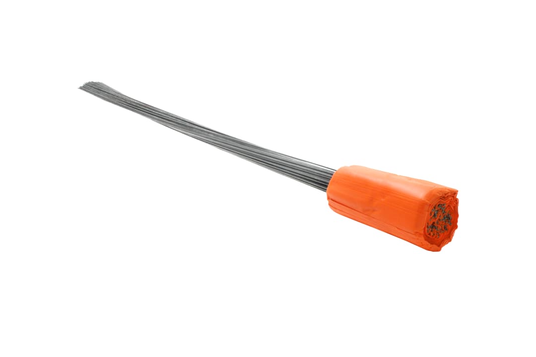 Stake Flags-36" Staff, 4"x5" Flag, Orange Fluorescent 100Pcs.