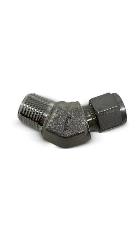 Male Elbow, Stainless Steel 45 Degree 3/8 - 3/8