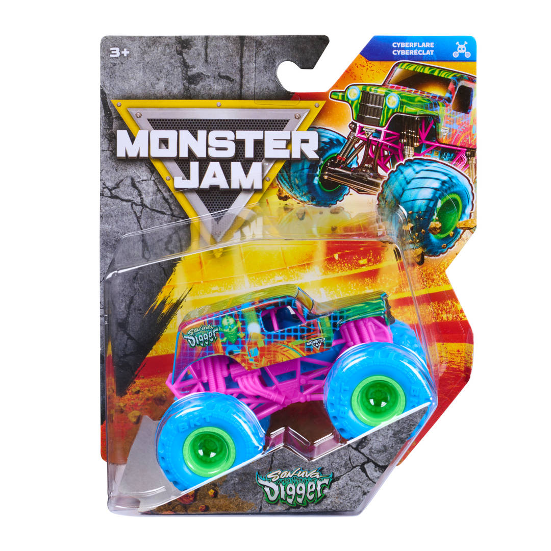 Monster Jam Son-uva Digger Monster Truck Die-Cast Vehicle, 1:64 Scale