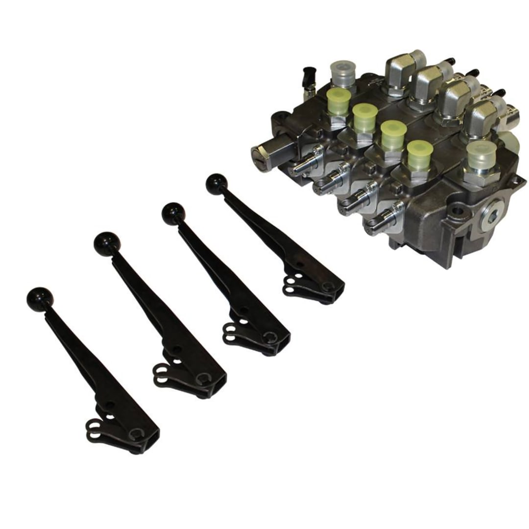 4 Bank Hydraulic Control Valve 70GPM, 2 Air,2 Man