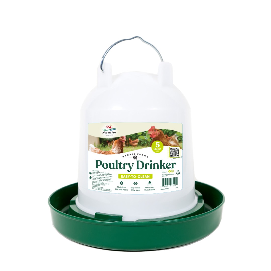 Harris Farms Hanging Poultry Drinker | 5 Quart