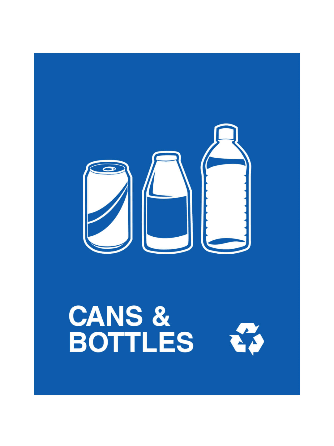  ASPYRE - Sign - Cans &amp; Bottles - Blue
