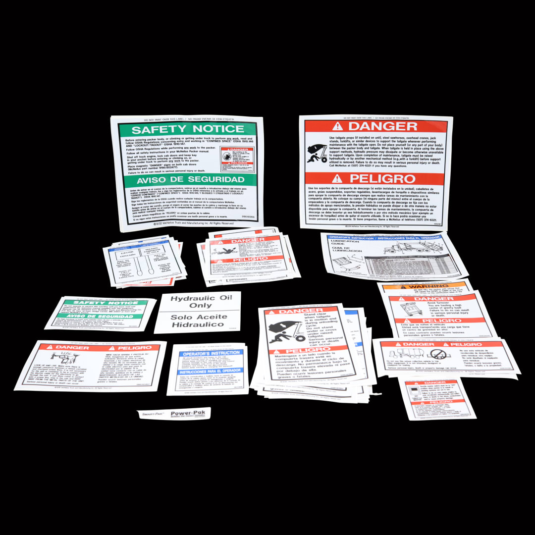 Wastebuilt® Replacement for McNeilus Kit - Decal, Rear Loader