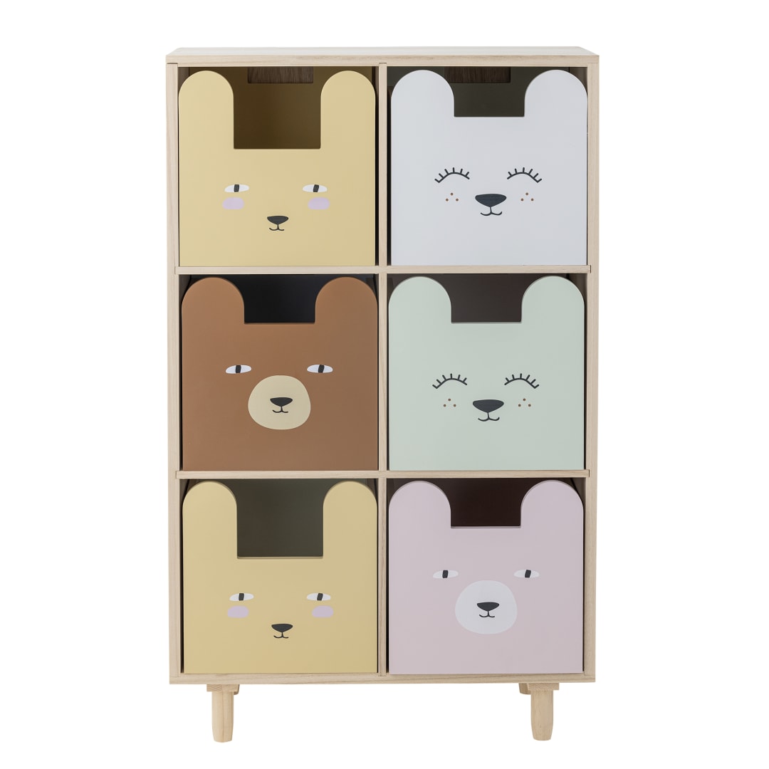 82062343 - Calle Bookcase w/Drawers, Multi, Paulownia STOCK: 300
