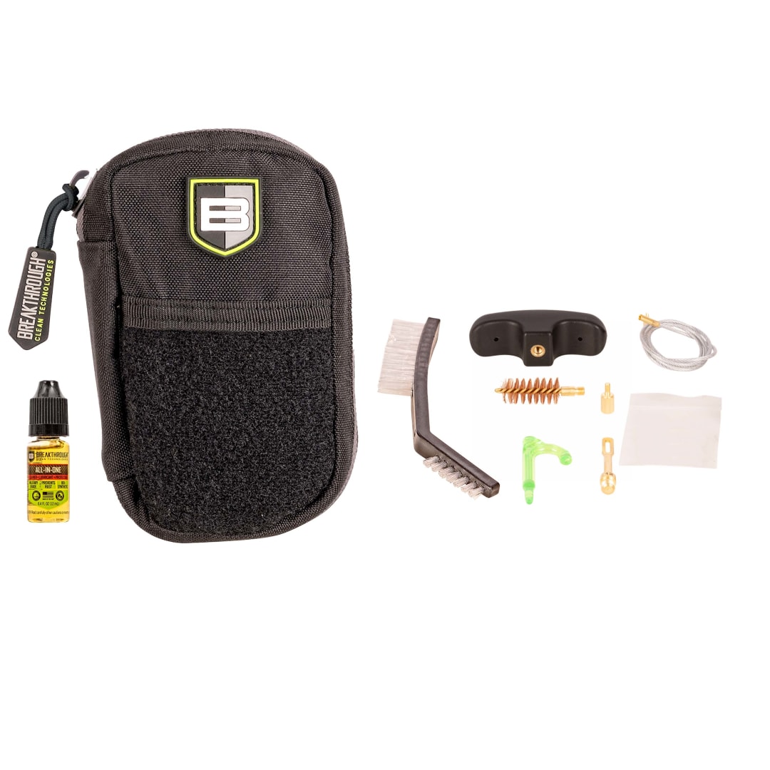 BCT™ Badge Series Pull-Through Cleaning Kit w/ Molle Pouch, 12 Gauge