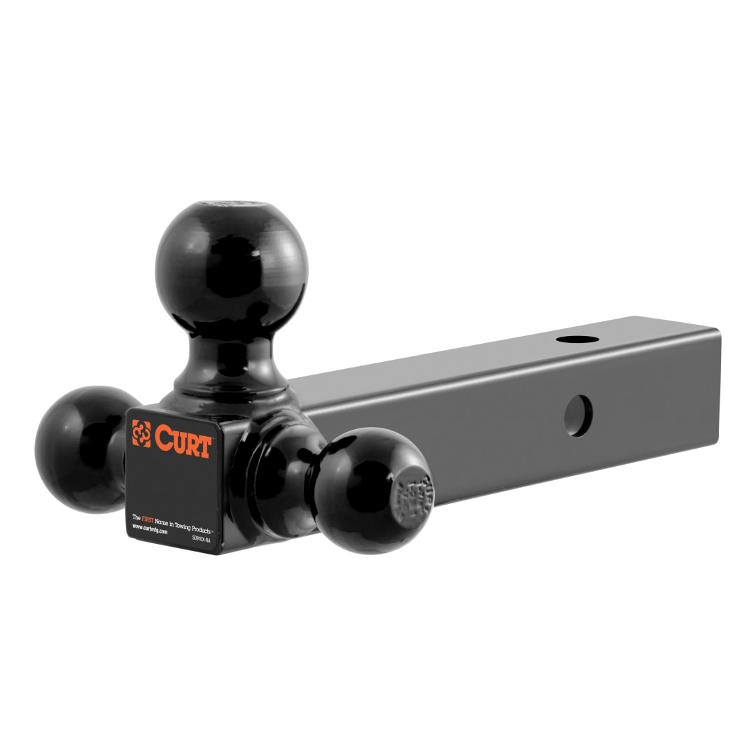 CURT Multi-Ball Mount (2" Hollow Shank, 1-7/8", 2" & 2-5/16" Black Balls) #45652