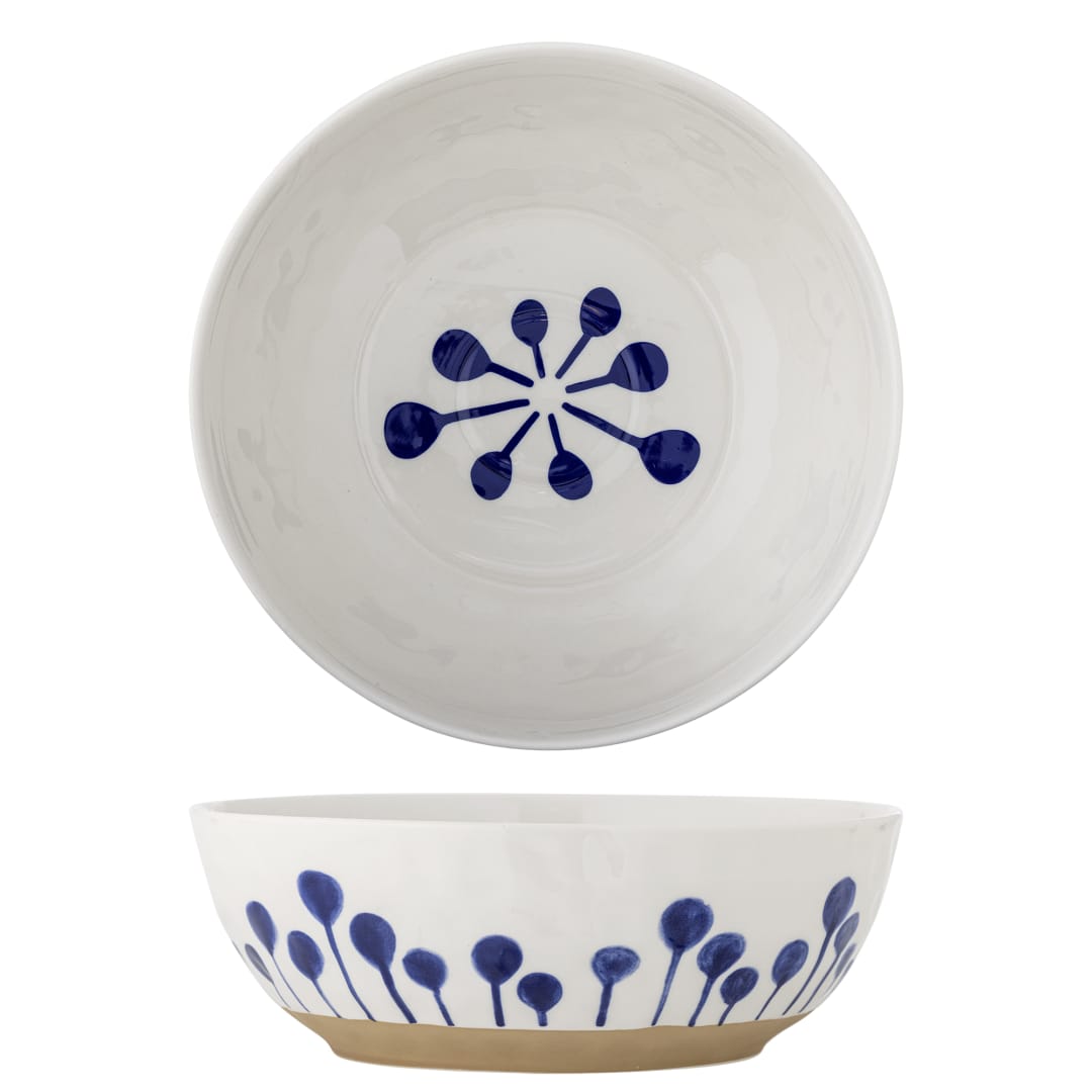 82072725 - Linora Bowl, Blue, Stoneware STOCK: 232