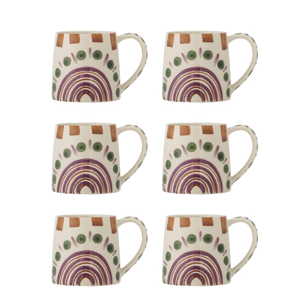 82061620 - Shama Cup, Multipack, Multi, Stoneware STOCK: 14