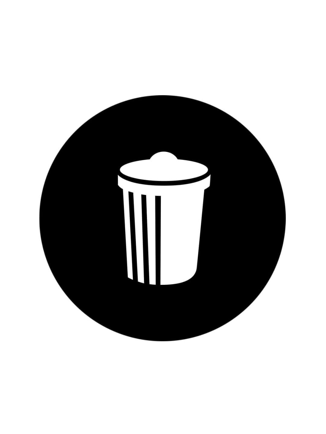  VENTURE - Label - Waste Icon - Black