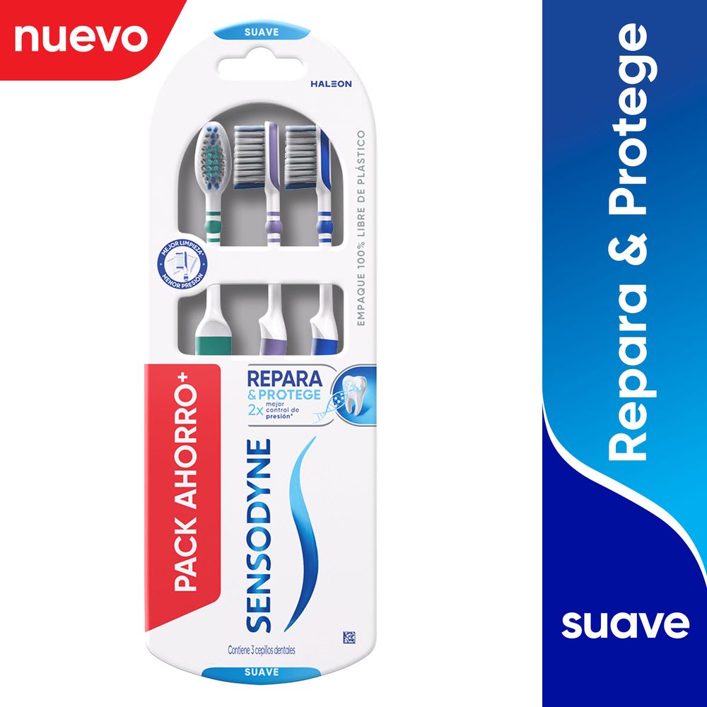 Cepillo Sensodyne Repara & Protege x3