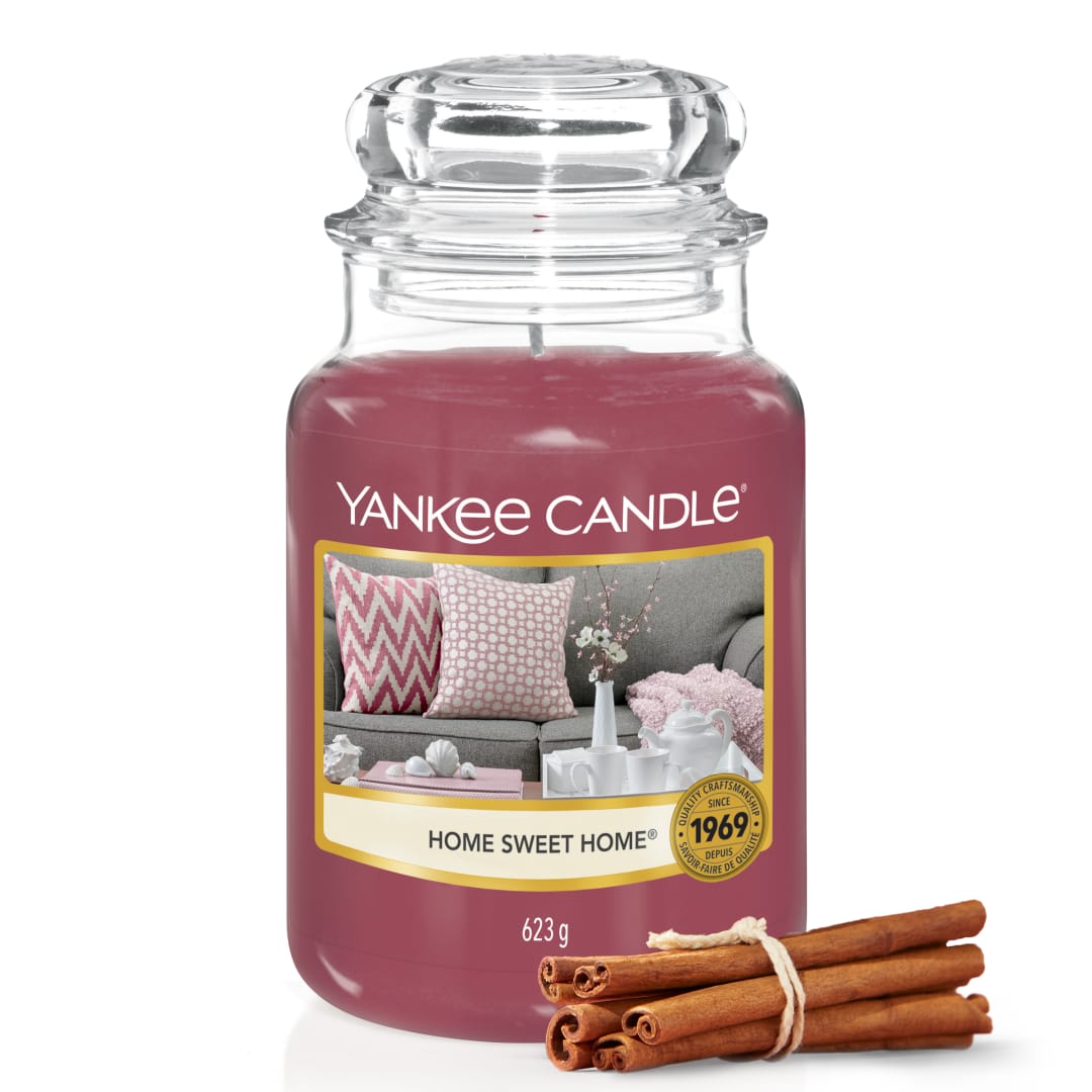 Yankee Candle vela perfumada| Home Sweet Home vela en tarro grande | Velas de larga duración: hasta 150 h | Regalo ideal para mujer