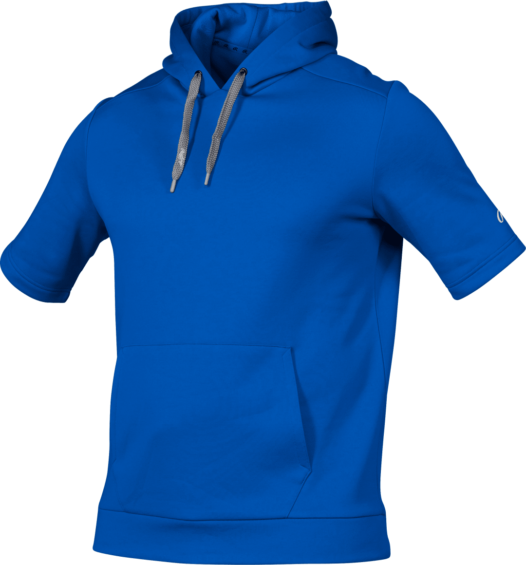 RAWLINGS ADULT COLORSYNC SHORT SLEEVE PERFORMANCE HOODIE - ROYAL - LARGE