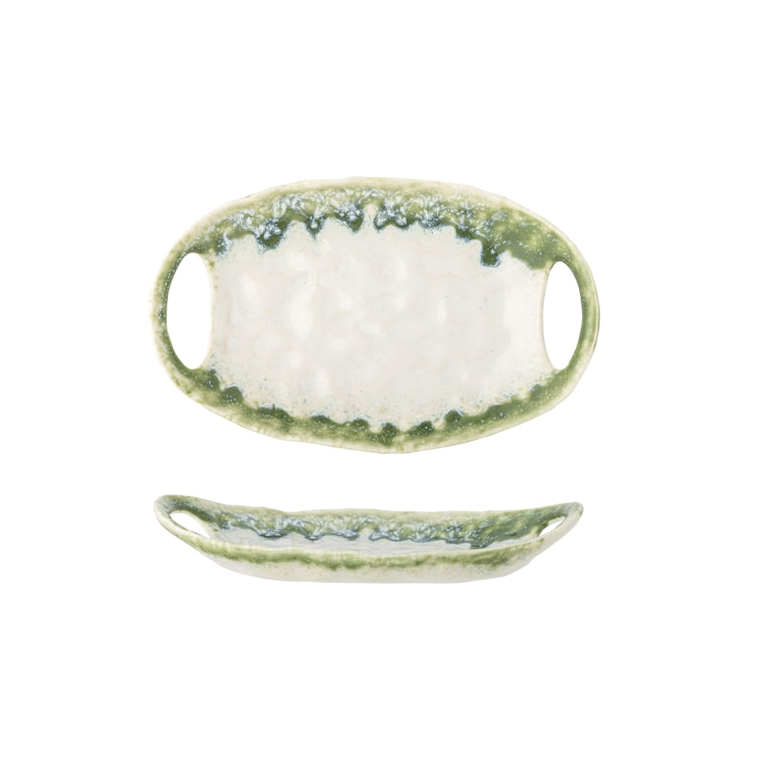 82061804 - Prim Serving Plate, Green, Stoneware STOCK: 125