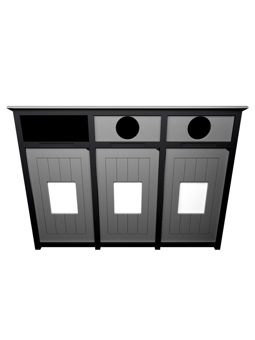 AURA - Triple - Unit - Full-Circle-Circle - Black-Grey