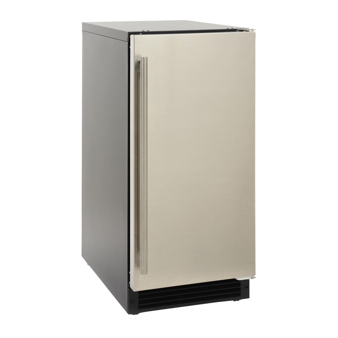 MAXSIM15OD - Ice Mach, 15", Full Dice/Slab Ice, Ss Door, Wht Int, Blk Ext
