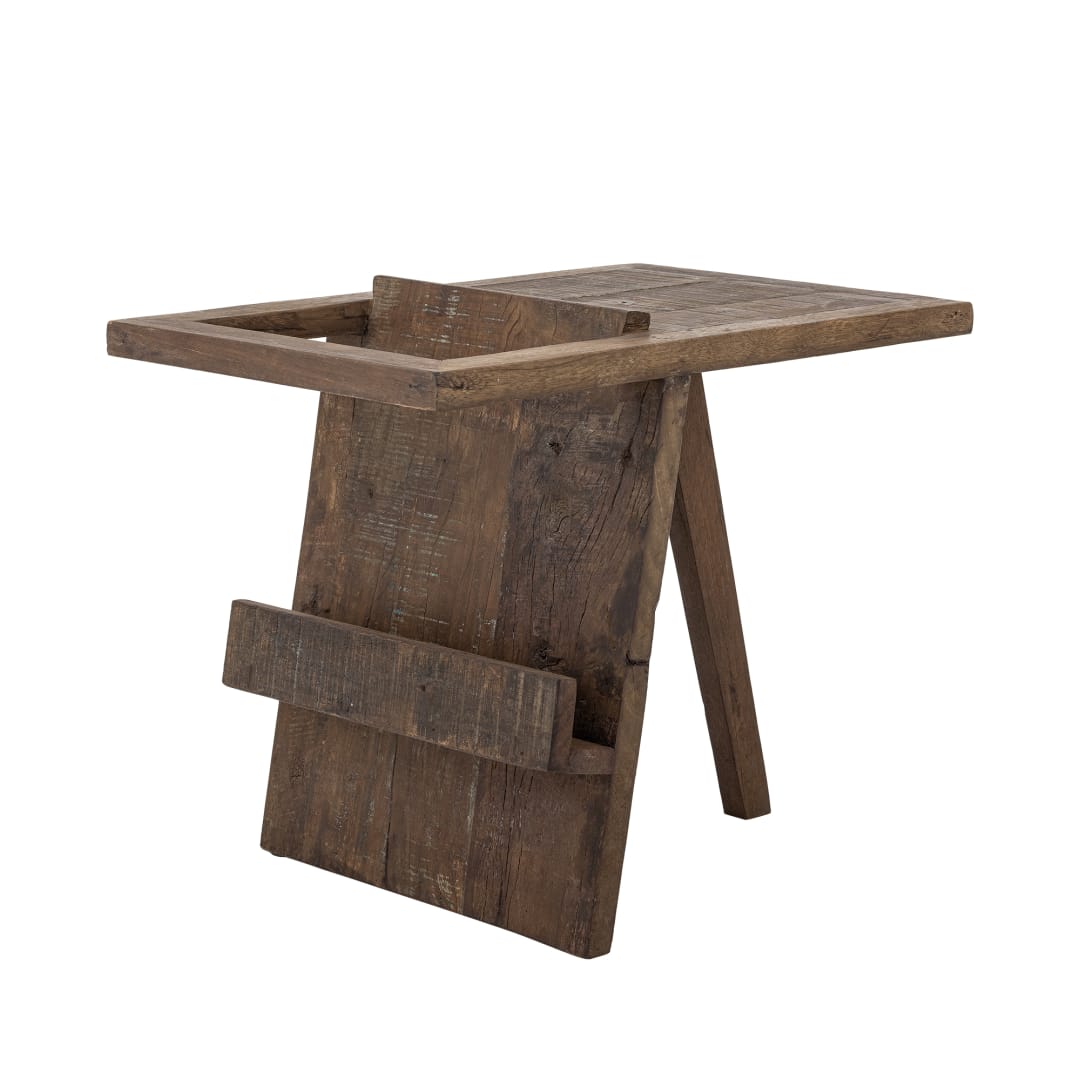 82064784 - Villum Side Table, Brown, Reclaimed Wood STOCK: 143