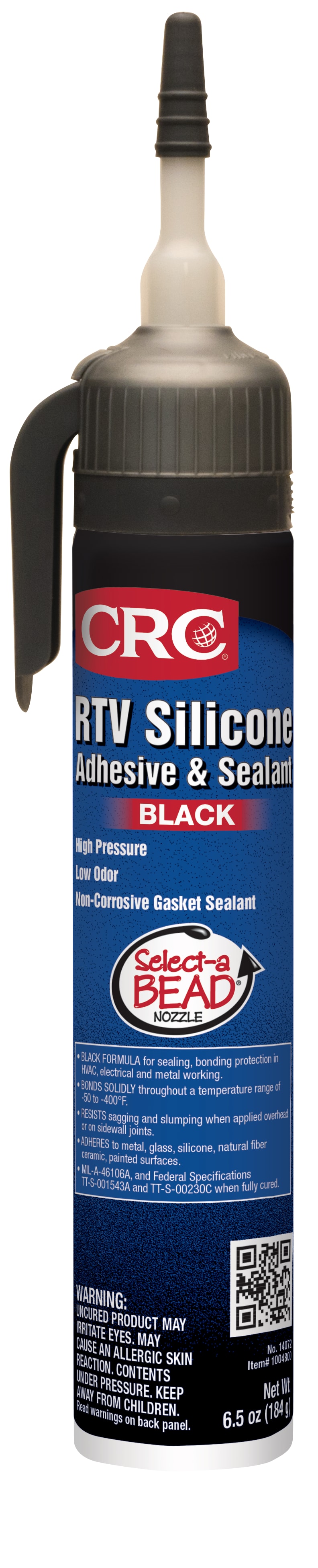 CRC RTV Silicone Sealant - Black 1X6.5OZ