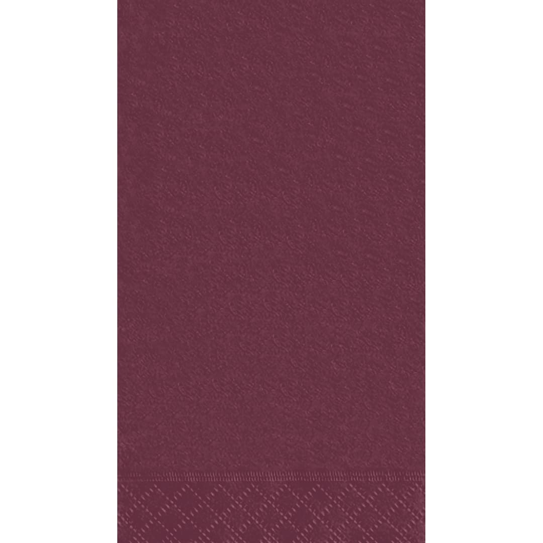 Burgundy Solid Guest Towels, 20ct