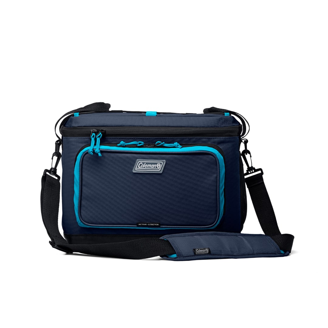 Coleman® Mochila Térmica Aislada XPAND, para 30 Latas, a Prueba de Fugas, con Correas Ajustables y Retención de Hielo, Azul Nocturno