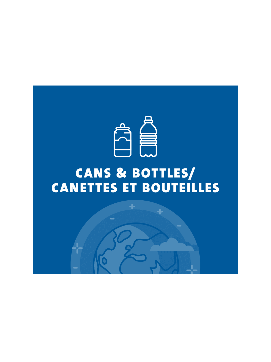 ARISTATA - Sign - Cans & Bottles-Canettes et Bouteilles - Blue