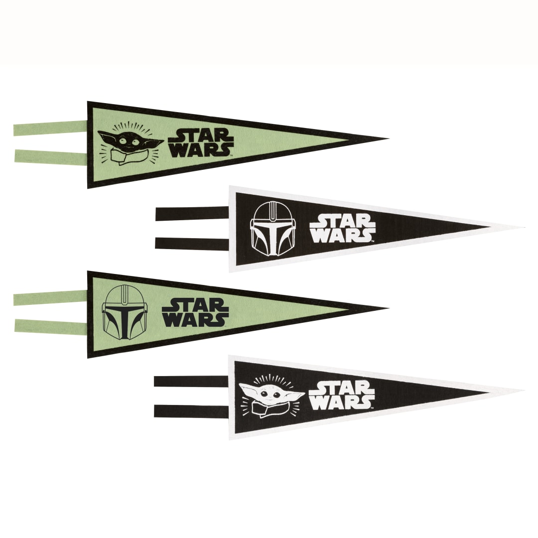 Mandalorian The Child Pennant Flags - Assorted, 4ct