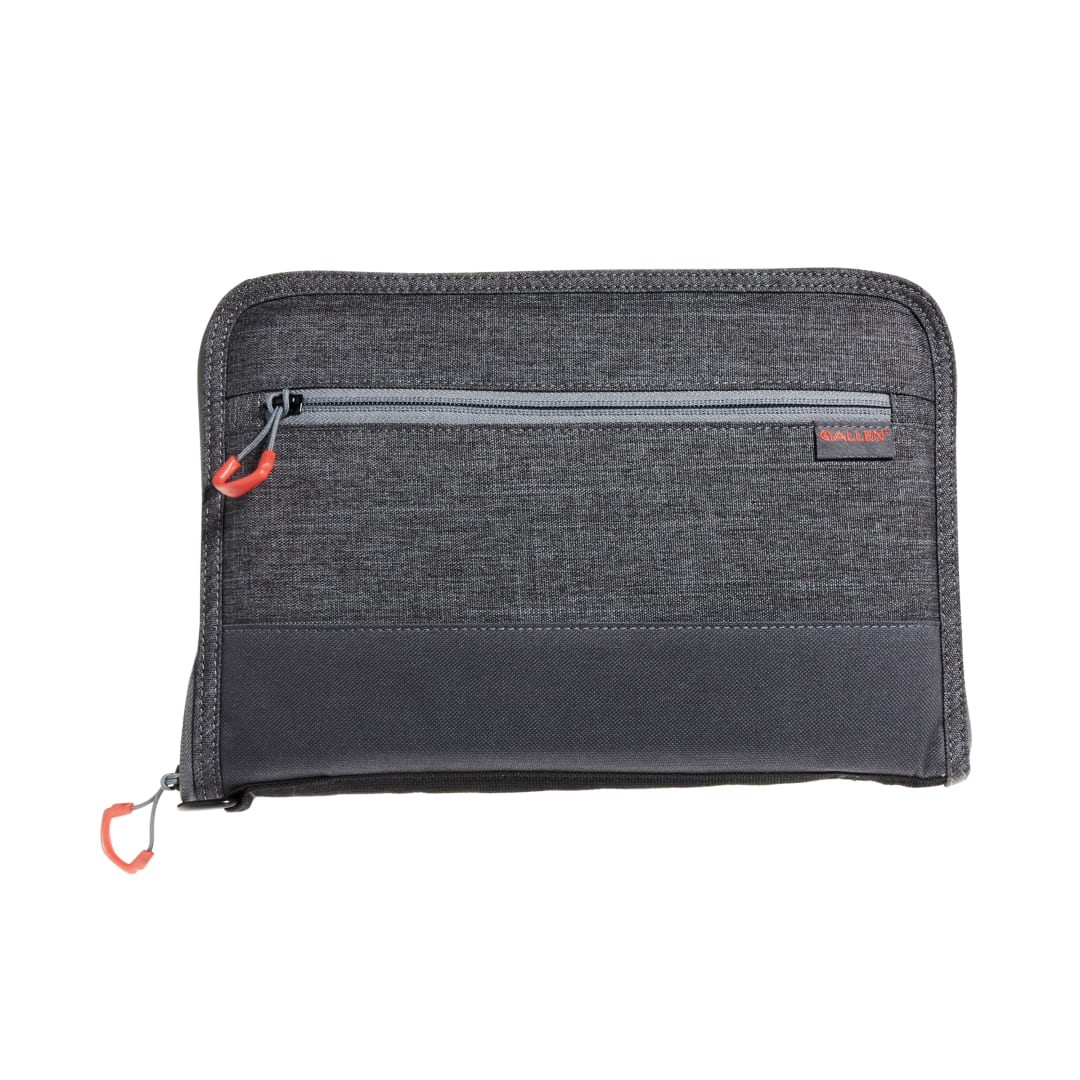Allen Company Auto-Fit 2.0 Deluxe 11" Handgun Case, Gray/Red
