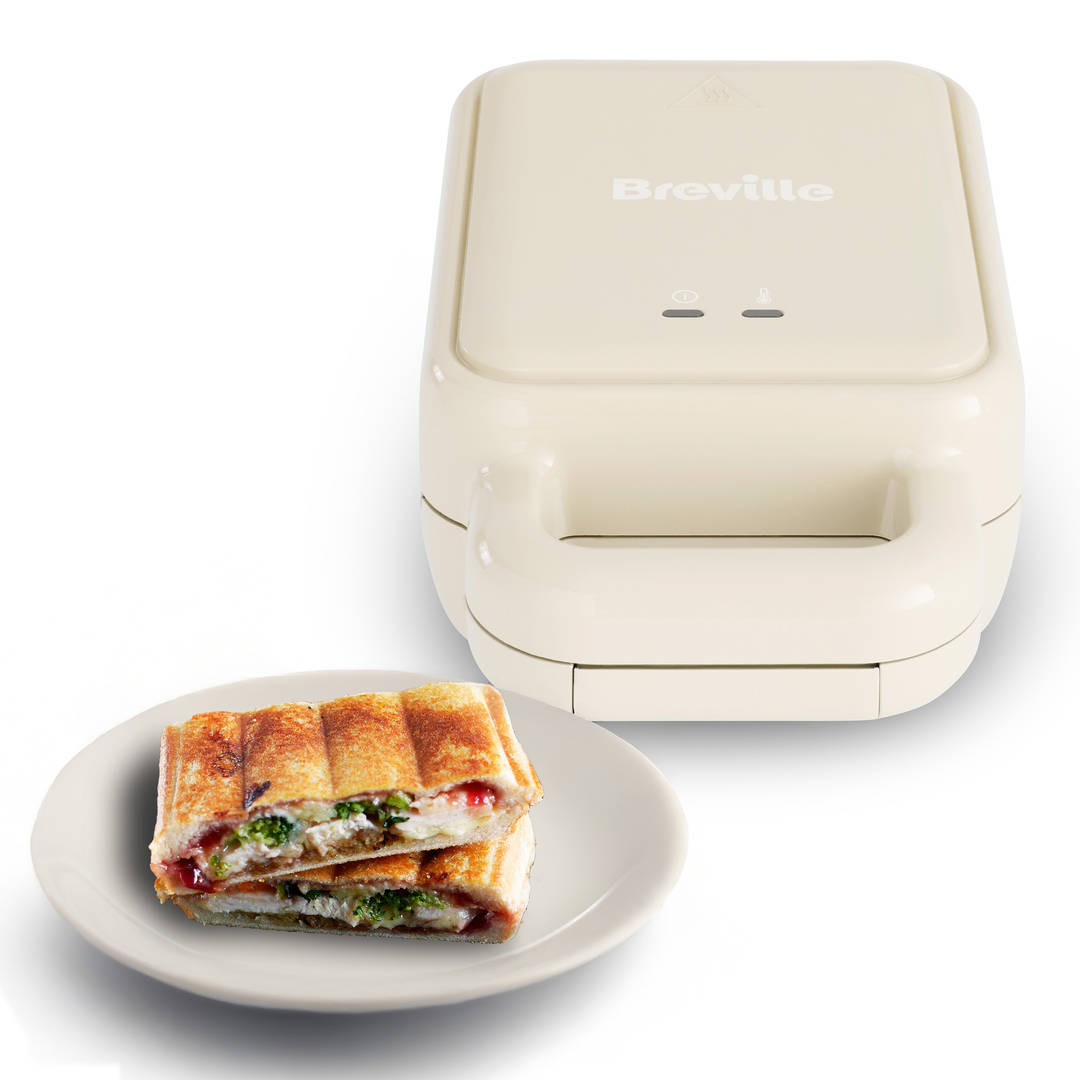 BREVILLE SINGLE SANDWICH TOASTER CREAM