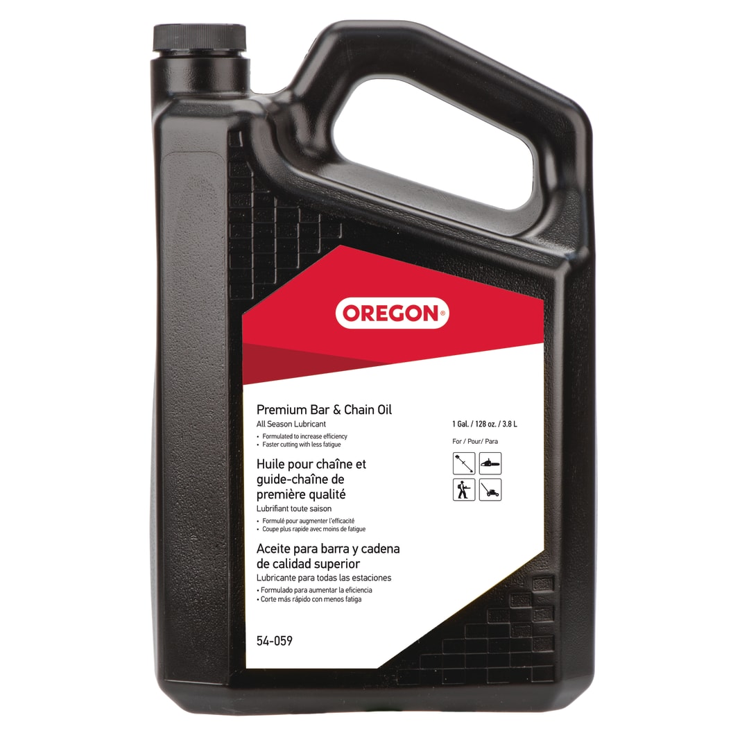 Oregon Premium Bar and Chain Oil, All Season Chainsaw Chain Lubrication, Superior Quality Universal Saw Chain Oil for Fast Efficient Cutting – 1 Gallon (54-059)
