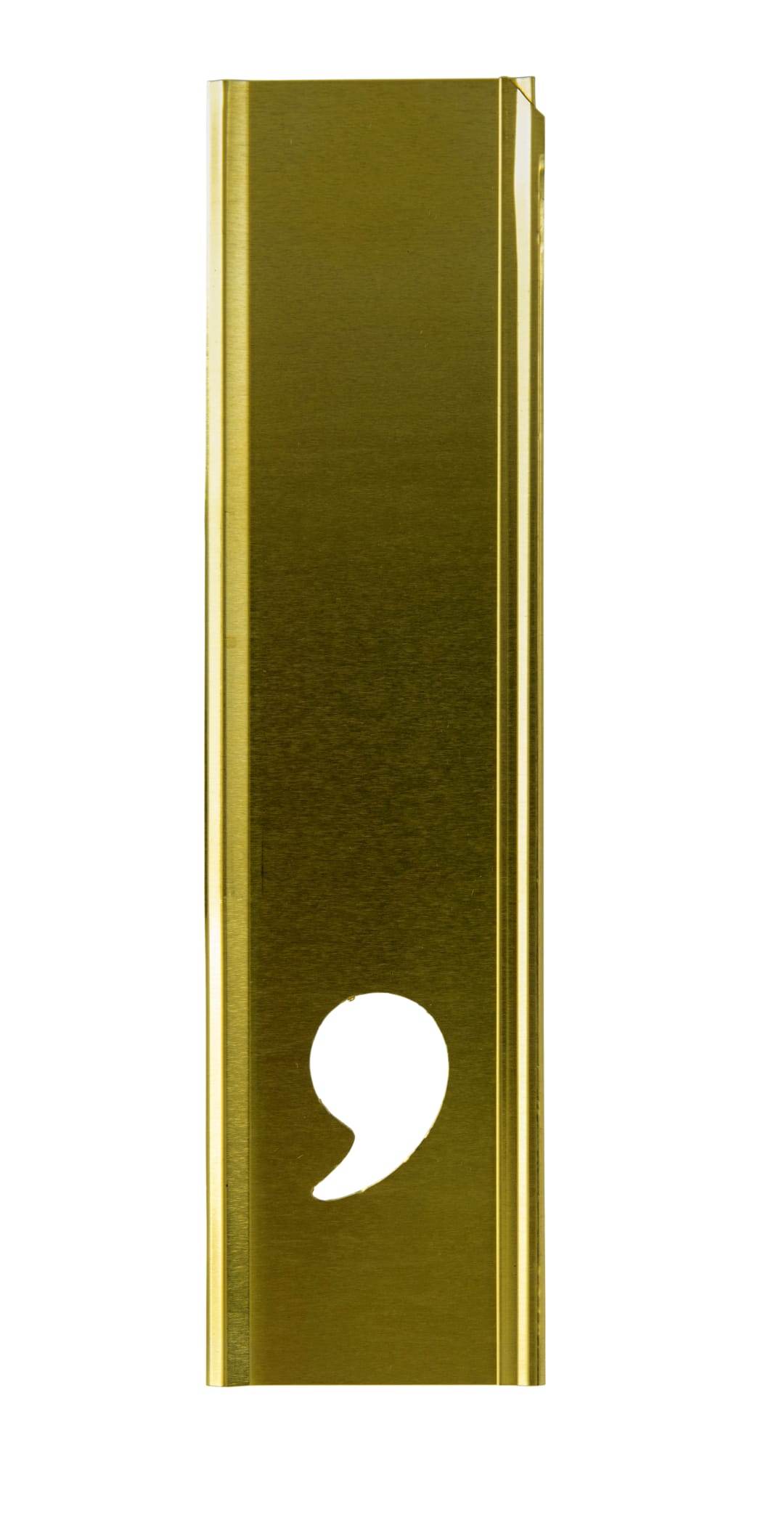 Stencil Sort-1/2" Brass Gothic Comma