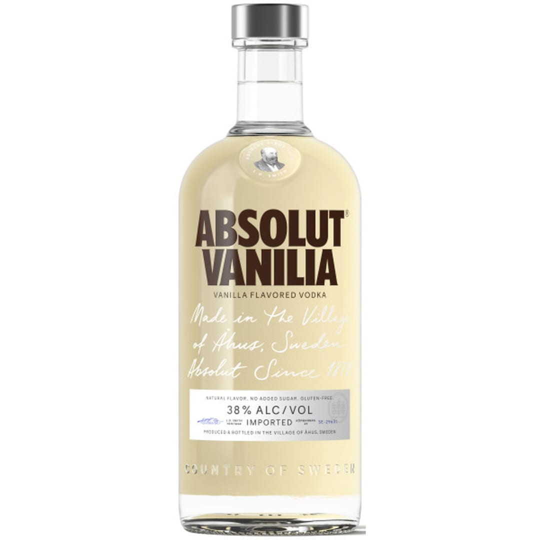 Absolut Vanilia Flavored Vanilla Vodka, 750 ml Bottle, 76 Proof