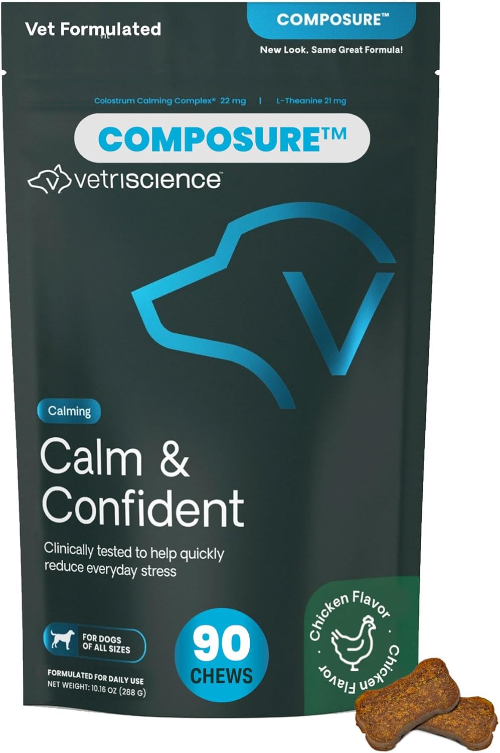 VS Long Lasting Calm & Confident, Dogs, 90ct