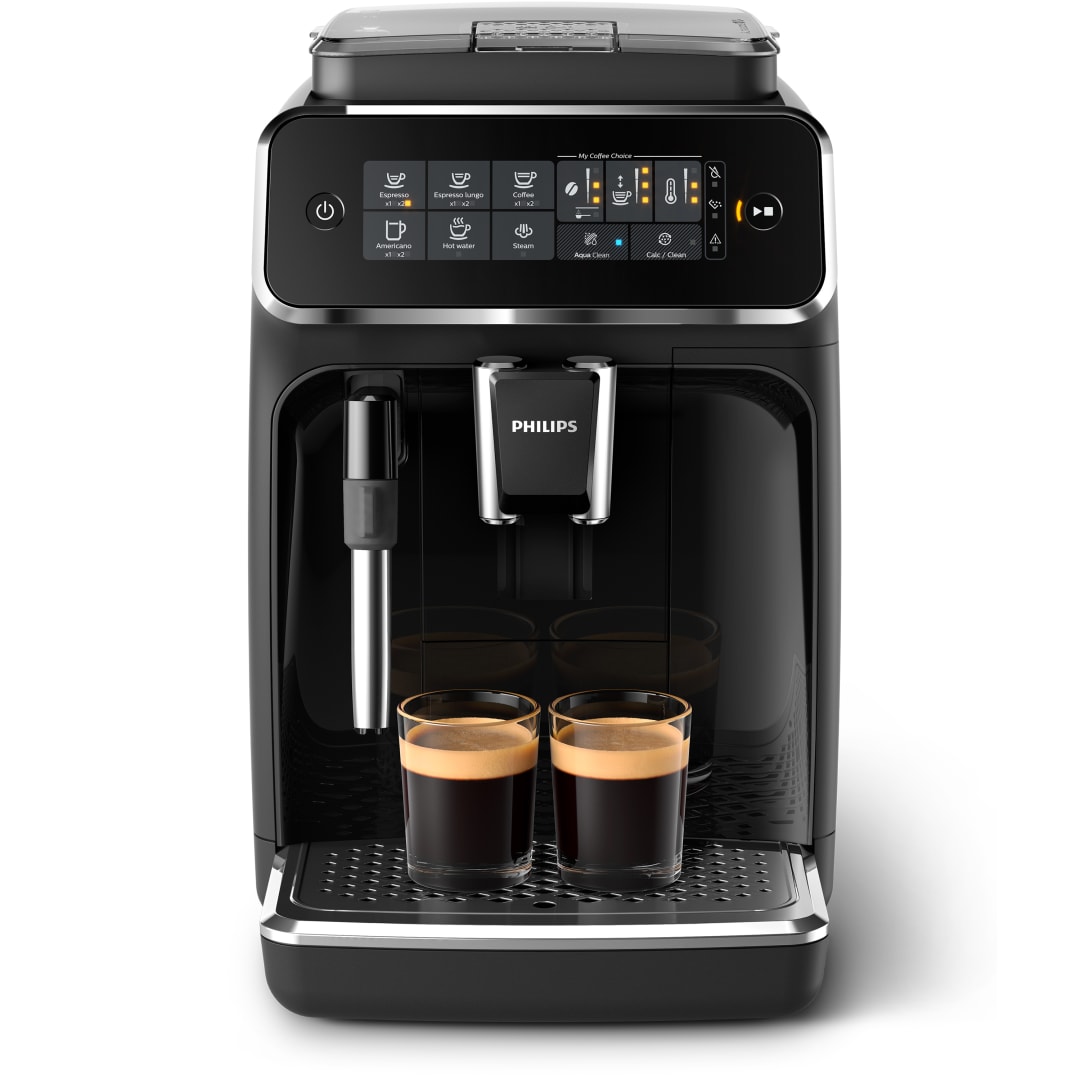 Philips 3200 Fully Automatic Espresso and Coffee Machine with Milk Frother, Black