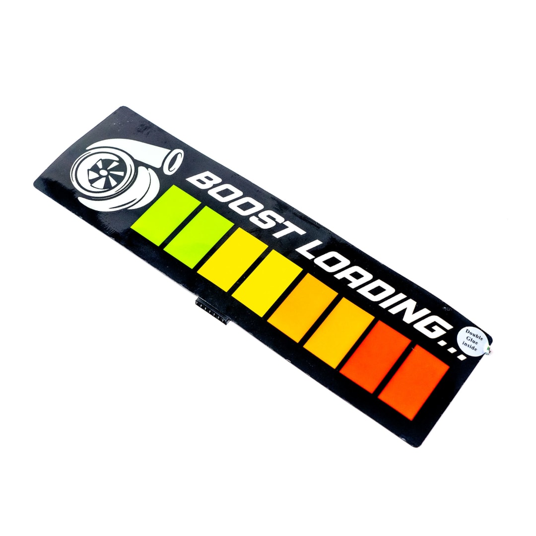 Boost Loading Car Battery Sign Sticker (23x7cm) / 9in x 2.75in