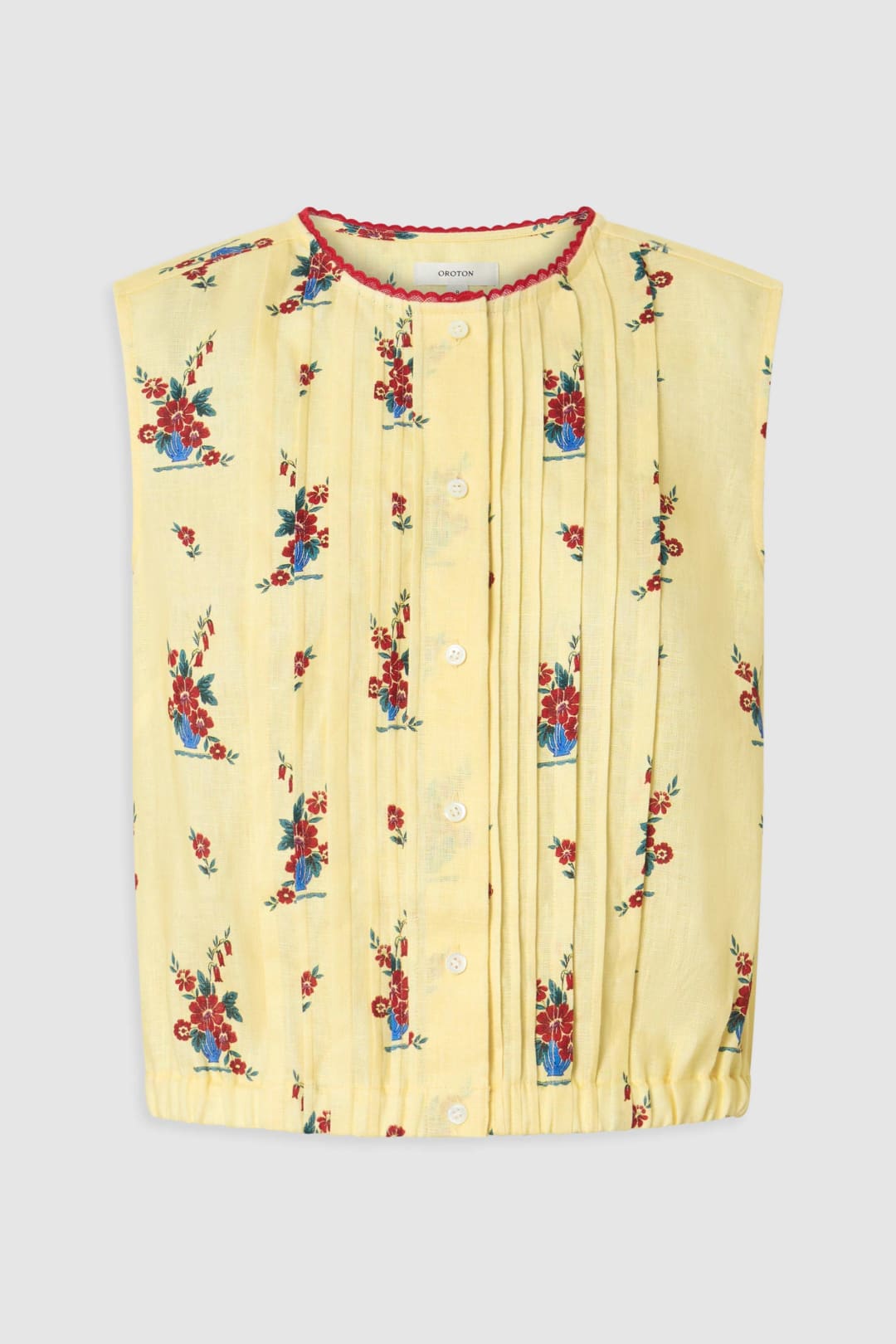 Wallpaper Floral Print Top