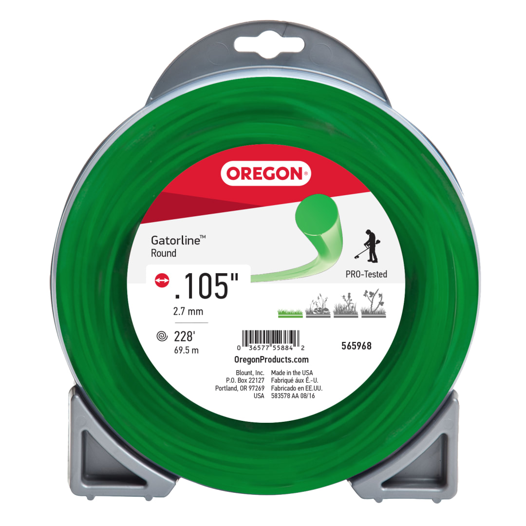 Oregon Gatorline Round Trimmer Line, .105 inch 228 FT