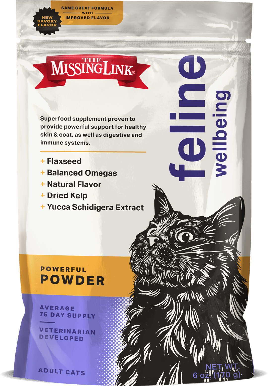 Superfood Powders Feline Wellbeing Supplement 6 oz Bag