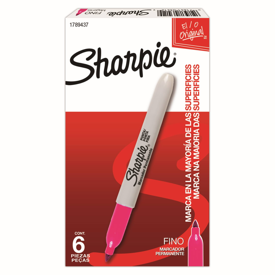 LA PM SHARPIE FINE MAGENTA BBX6